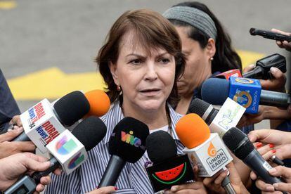 La esposa del alcalde de Caracas, Mitzy Capriles.