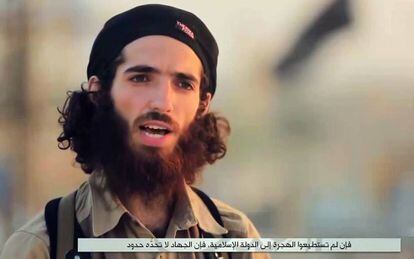 El terrorista Abu Lais 'el Cordobés' cuyas amenazas se hicieron virales en las redes sociales este verano.
