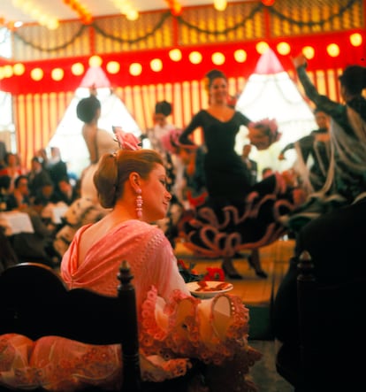 Grace Kelly, Princesa de Mónaco, en la Feria de Sevilla de 1966.