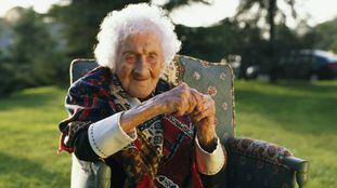 A idosa Jeanne Calment.