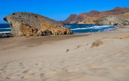 Playa de Monsul, en el Cabo de Gata.