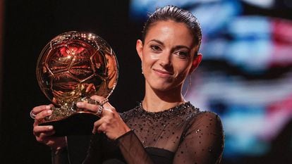 Aitana Bonmatí tras recibir el Balón de oro.