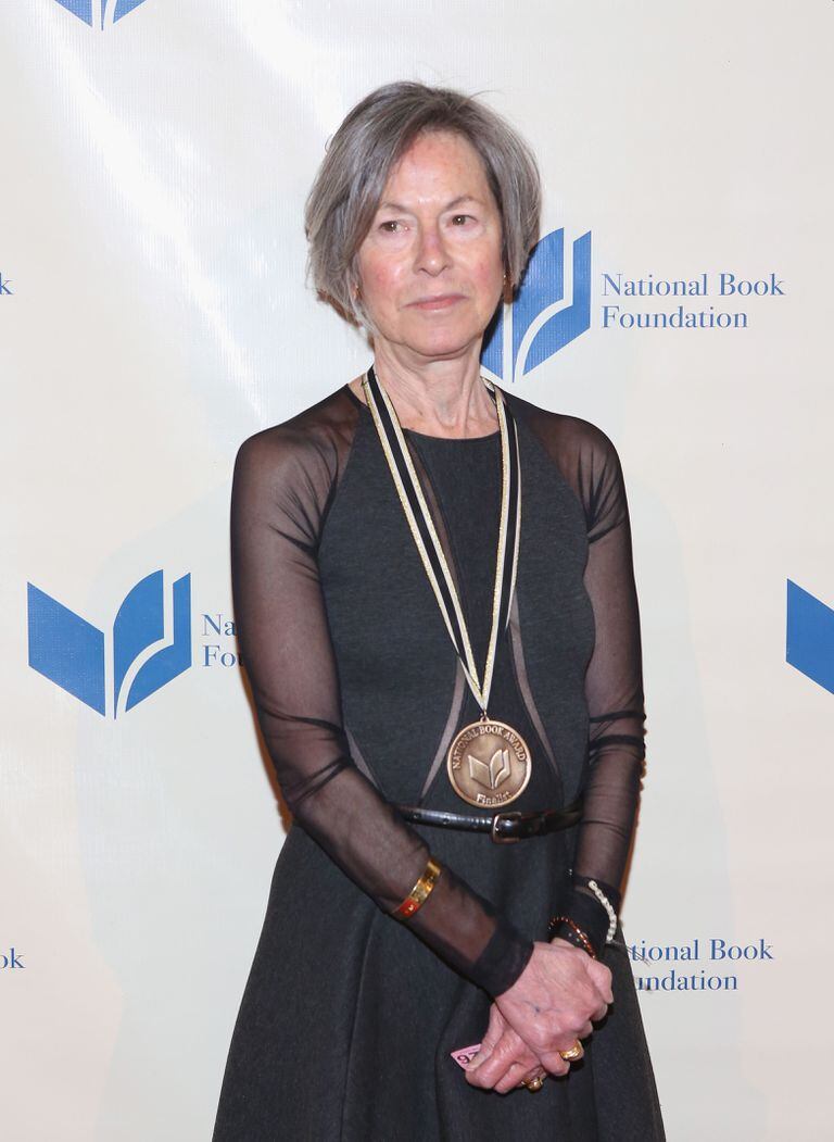 Louise Glück en 2014 cuando recibió el National Book Award.