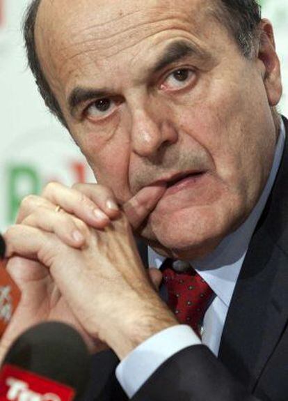 El líder del centroizquierda italiano, Pier Luigi Bersani.