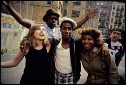 Grandmaster Flash con Debbie Harry en 1981