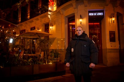 Andrés, personal de seguridad del grupo de restaurantes Ramsés.