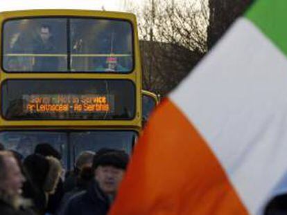 Autobús en Dublín (Irlanda).