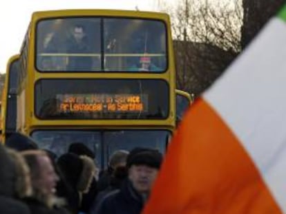 Autobús en Dublín (Irlanda).