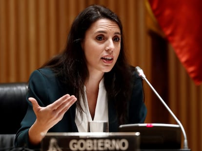 La ministra de Igualdad, Irene Montero.