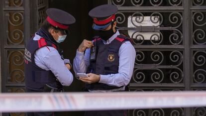 Agentes de los Mossos d'Esquadra, en una imagen de archivo.