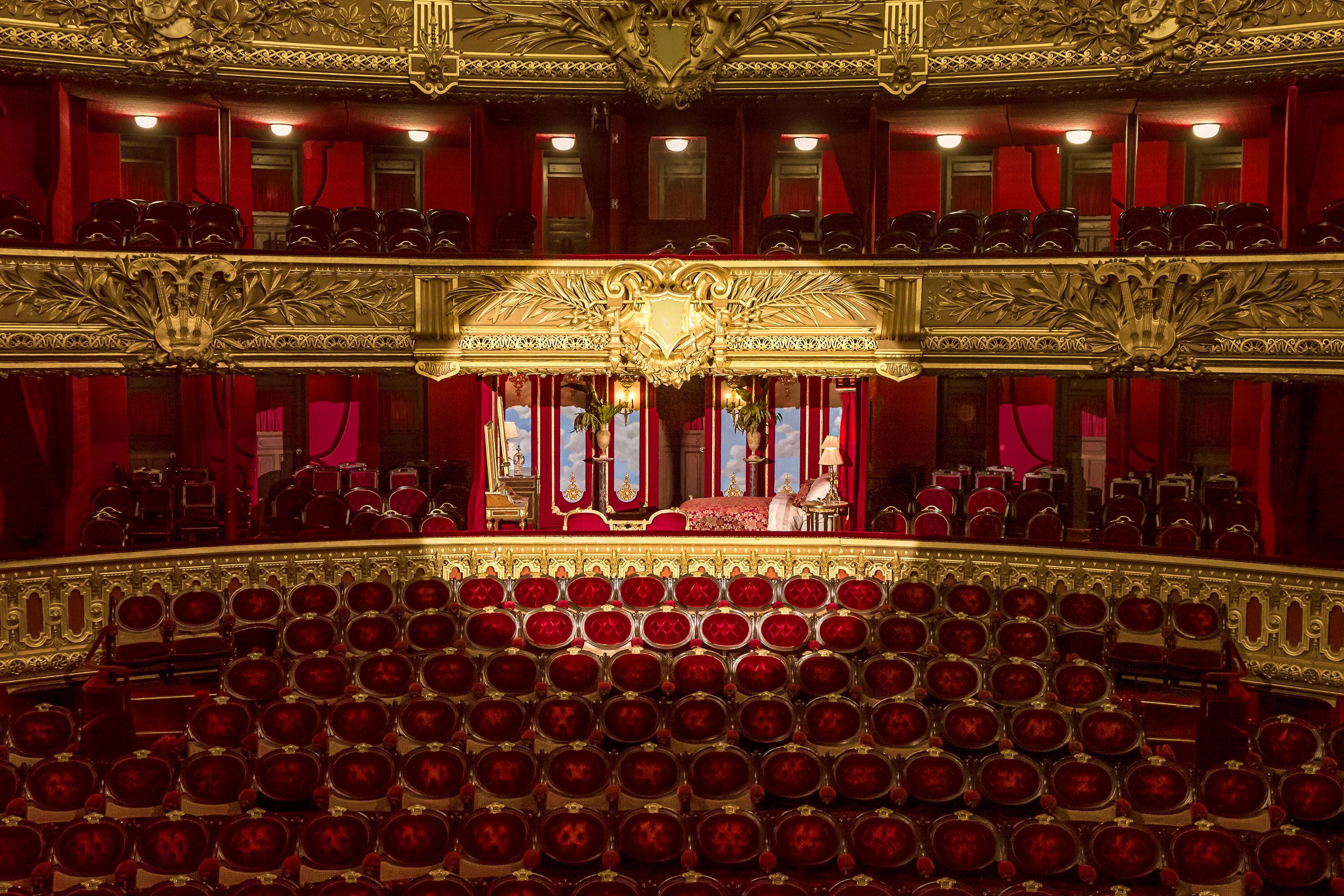 Vista desde el escenario del Palco de Honor, del Palais Garnier.