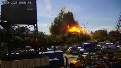 Vídeo | Así fue el ataque ruso contra el centro comercial de Kremenchuk