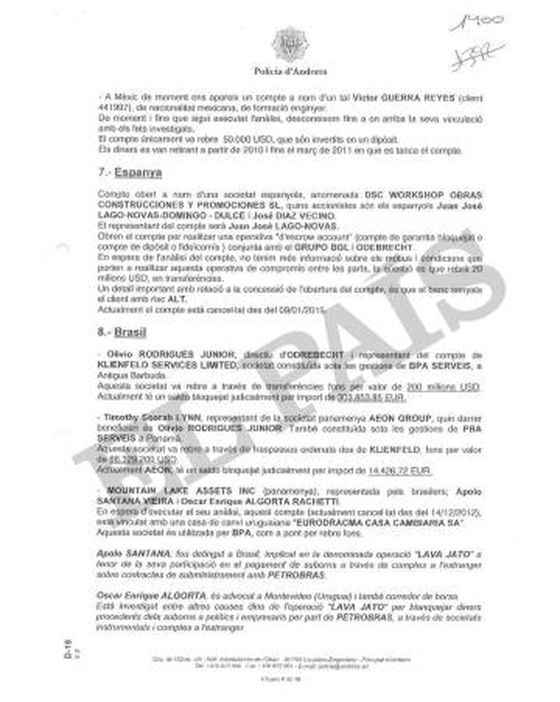 Caso Odebrecht La Policía Señala A Un Directivo De Odebrecht Como