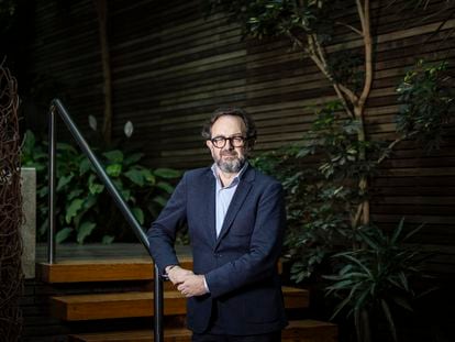 Martín Lázaro, oncólogo y presidente de la Sociedad Oncológica de Galicia, durante el Simposio de Oncología de Precisión celebrado en Vigo.