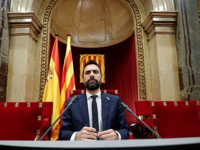 El presidente del Parlamento catalán, Roger Torrent