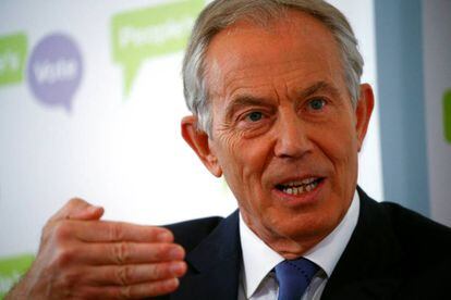 El ex primer ministro de Reino Unido, Tony Blair, este viernes en Londres.