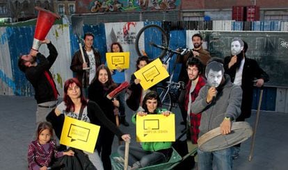 Participantes de diversos proyectos de urbanismo colectivo en Madrid.