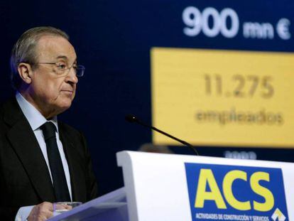 Florentino Pérez, presidente de ACS, en una imagen de archivo.