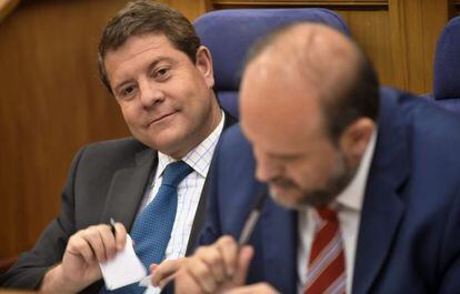 García-Page en el pleno extraordinario para elegir al Consejo de RTVCM.