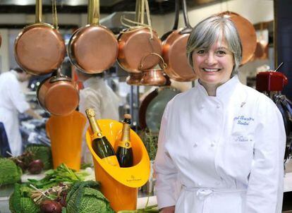 Nadia Santini, jefa de cocina del restaurante Dal Pescatore en Mantova (Italia), elegida la mejor chef del mundo.