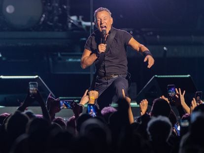 Bruce Springsteen, el pasado 27 de febrero en el Climate Pledge Arena de Seattle, Washington.