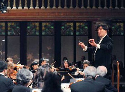 El director de orquesta Alan Gilbert, ayer en Barcelona.