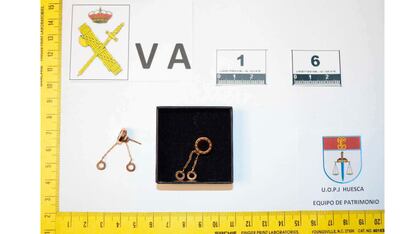 Joyas incautada spor la Guardia CIvil en el norte de España el 12/01/2024