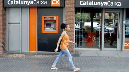 Sucursal de CatalunyaCaixa, en Barcelona.