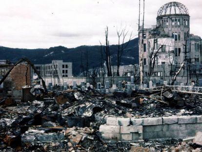 El centro de Hiroshima, en noviembre de 1945