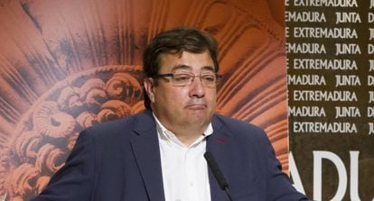 Guillermo Fernández Vara, presidente de Extremadura.