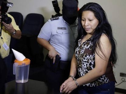 Teodora Vázquez durante el juicio.