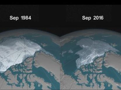 La NASA ha publicado un vídeo en el que muestra las consecuencias del calentamiento en las últimas décadas