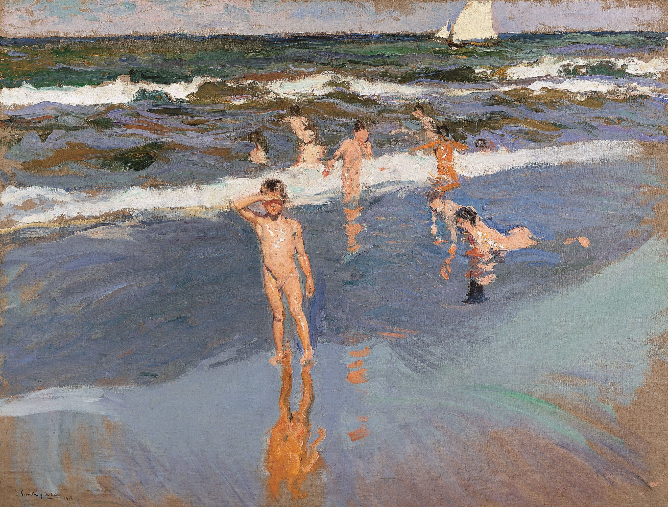 'Niños en el mar. Playa de Valencia' (1908), de Sorolla.