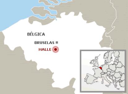 La localidad de Halle, a 15 kilómetros al suroeste de Bruselas.