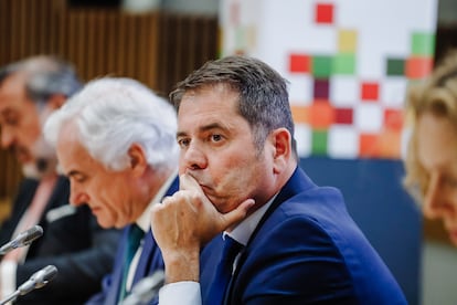 The president of Cepyme, Gerardo Cuerva, in an act on June 21.