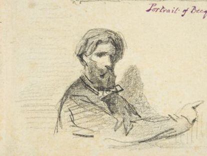 Retrato de Gustavo Adolfo Bécquer, hecho por su hermano Valeriano (1856).