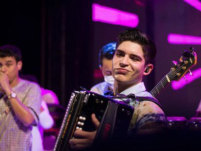 Rubén Lanao durante un concierto.