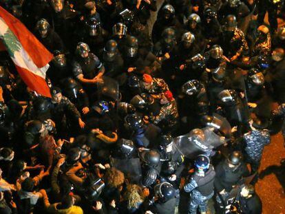 Protestas en Líbano, el pasado día 17. 
 