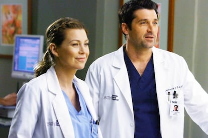 Ellen Pompeo y Patrick Dempsey, en 'Anatomía de Grey'.