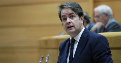 Roberto Berm&uacute;dez de Castro durante su comparecencia de este lunes en el Senado.