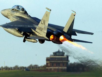 Un F-15 en una imagen de archivo.