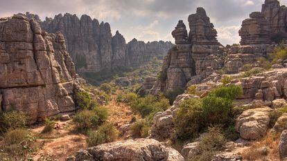 Torcal Natural Park, Antequera, Spain. For thousands of years wind and water have been carving this wonderful landscape.