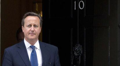 El primer ministro brit&aacute;nico, David Cameron, este mi&eacute;rcoles, en Londres.