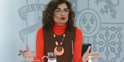 La portavoz del Gobierno, María Jesús Montero.