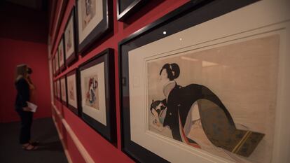 La exposición 'Japón, una historia de amor y guerra' en el espacio cultural de CentroCentro de Madrid.