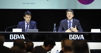 Rafael Dom&eacute;nech y Jorge Sicilia, de BBVA Research.