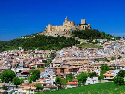 Alcalá la Real, en Jaén, con la fortaleza de La Mota. 