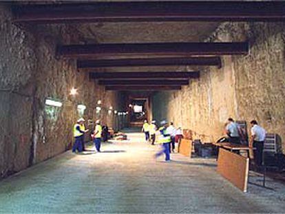 Aspecto actual del túnel de Santa María de la Cabeza. PLANO GENERAL