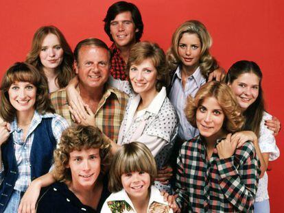 Foto de familia de la serie televisiva 'Con ocho basta' (1977).