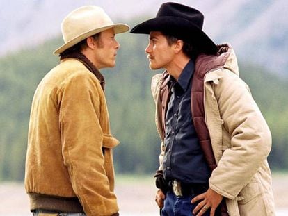 Heath Ledger y Jake Gyllenhaal protagonizan 'Brokeback Mountain', la película de temática gay con la que Ang Lee ganó el Oscar por mejor dirección.